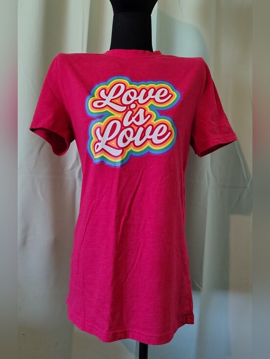 Target Tops - Love Is Love Pride Rainbow Graphic Tee - Red Unisex Small Limited Edition LGBTQ+